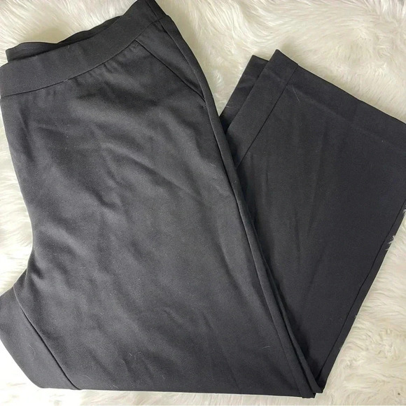 Loft Black High Rise Straight Leg Dress Pants Plus Size 22 NWT - Picture 1 of 6